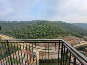 Balcony in 3 BHK Apartment at Shapoorji Pallonji Vanaha Golfland, Bavdhan – for Rent