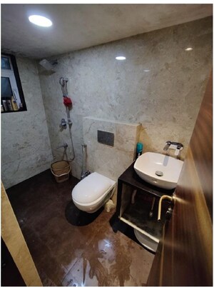 Bathroom in 2 BHK Apartment at Juhu – for Rent