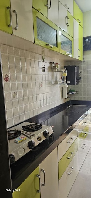 Kitchen in 2 BHK Apartment at Omkar Heights Kharghar, Kharghar – for Rent