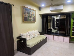 Living Room in 1 BHK Apartment at Sankalp II, Malad East – for Rent