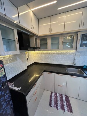 Kitchen in 3 BHK Apartment at Skyi Star Towers, Bhukum – for Rent