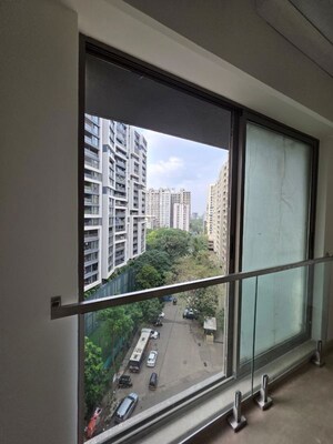 Balcony in 3 BHK Apartment at Marathon Monte South, Byculla West – for Rent