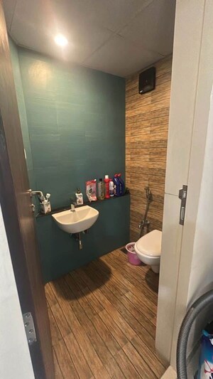 Bathroom in 1 BHK Apartment at Lodha Crown Quality Homes, Majiwada – for Rent