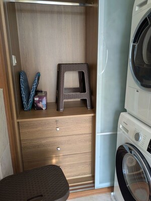 Bathroom in Studio Apartment at Bhartiya Leela Residences, Thanisandra Main Road – for Sale