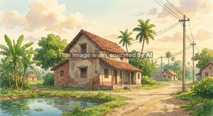  Independent House – Exterior View View at Mogra - for Sale