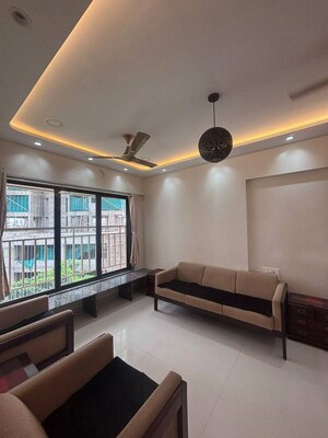 Living Room in 3 BHK Apartment at Lokhandwala Breeze Apartments, Andheri West – for Rent
