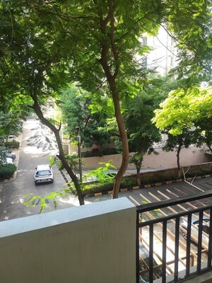 Balcony in 4 BHK Builder Floor at Vasant Vihar – for Rent