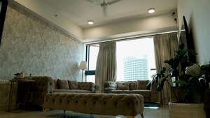 Living Room in 3 BHK Apartment at Kalpataru Mugnus, Bandra East – for Rent