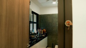 Kitchen in 3 BHK Apartment at Kalpataru Mugnus, Bandra East – for Rent