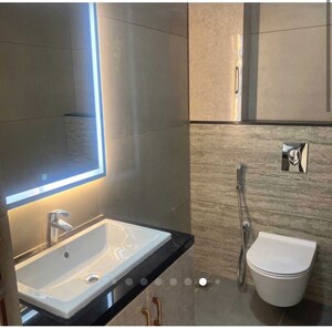 Bathroom in 4 BHK Apartment at Aparna Luxor Park, Kondapur – for Rent