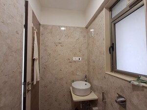 Bathroom in 2 BHK Apartment at L&T Crescent Bay T2, Parel – for Rent
