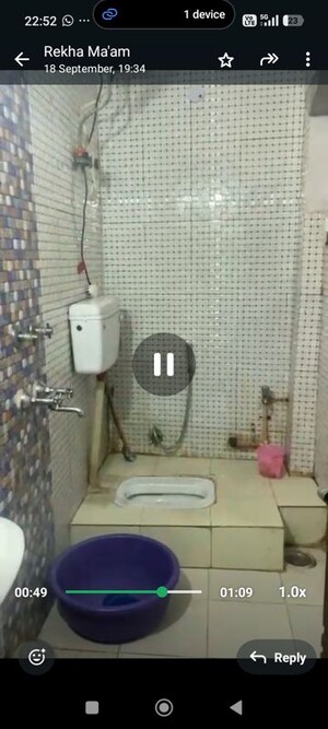 Bathroom in 1 BHK Apartment at Govindpuri – for Sale