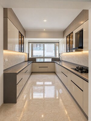 Kitchen in 3 BHK Apartment at Northcape Venicia, Baner – for Rent