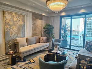 Living Room in 4 BHK Apartment at Lodha New Cuffe Parade, Wadala – for Sale