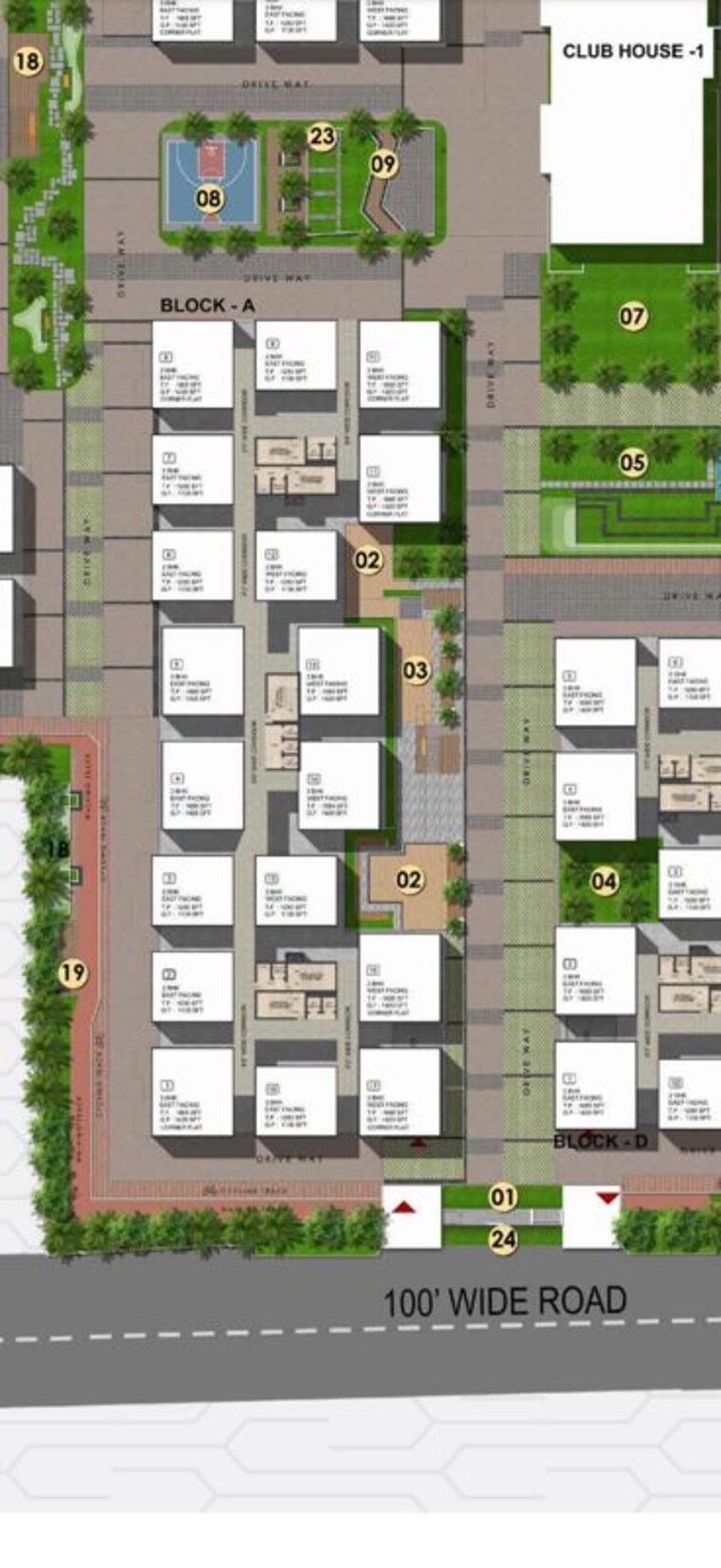 Floor Plan, aaditris-empire-apartments 3 Bedroom 1665 Sq.Ft. Apartment In Velmala Hyderabad 10703288