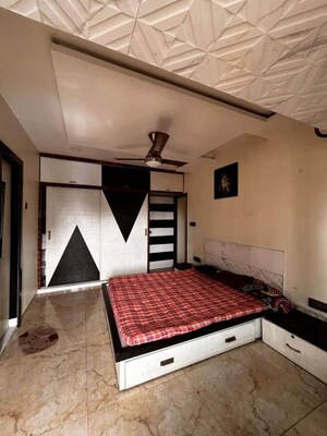Bedroom in 2 BHK Apartment at Maharaja Retreat CHS, Goregaon East – for Rent