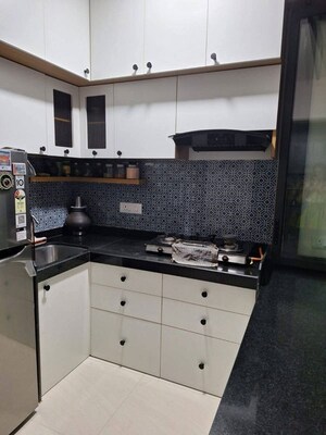 Kitchen in 1 BHK Apartment at Lodha Crown Quality Homes, Majiwada – for Rent