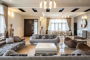 Living Room in 5 BHK Villa at Swiss Towns, Devanahalli – for Rent