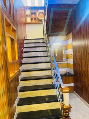 Staircase in 4 BHK Independent House at Mannuthy – for Sale