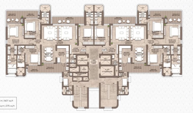 Floor Plan, crc-maesta 3 Bedroom 2295 Sq.Ft. Apartment In Sector 1 Greater Noida Greater Noida 10703629