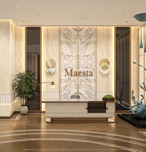 Living Room in 4 BHK Apartment at CRC Maesta, Sector 1 Greater Noida – for Sale