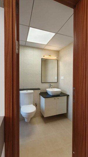 Bathroom in 4 BHK Apartment at Bhartiya City Nikoo Homes 4, Thanisandra Main Road – for Rent