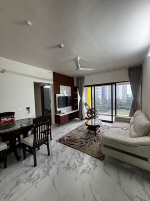 Living Room in 2 BHK Apartment at Paranjape Blue Ridge, Hinjewadi – for Rent
