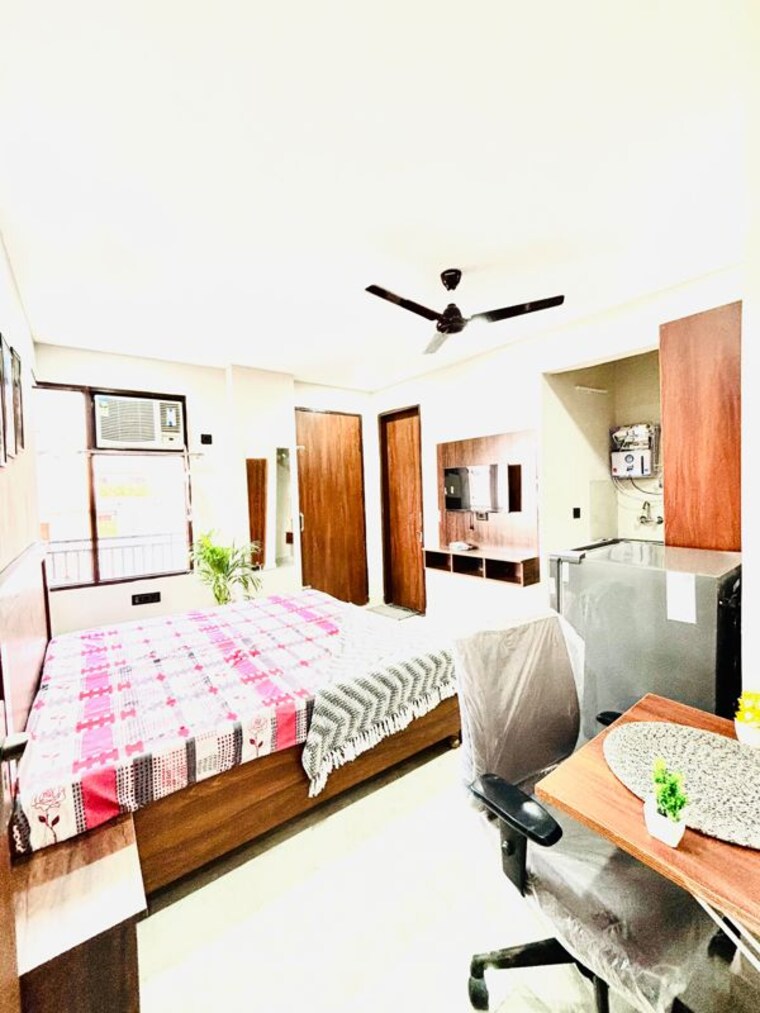 Bedroom, wazirabad 1 RK 500 Sq.Ft. Builder Floor In Wazirabad Gurgaon 10703822
