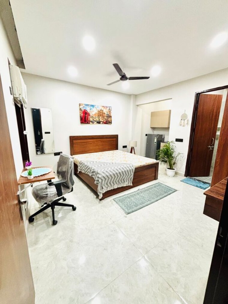 Bedroom, wazirabad 1 RK 500 Sq.Ft. Builder Floor In Wazirabad Gurgaon 10703822