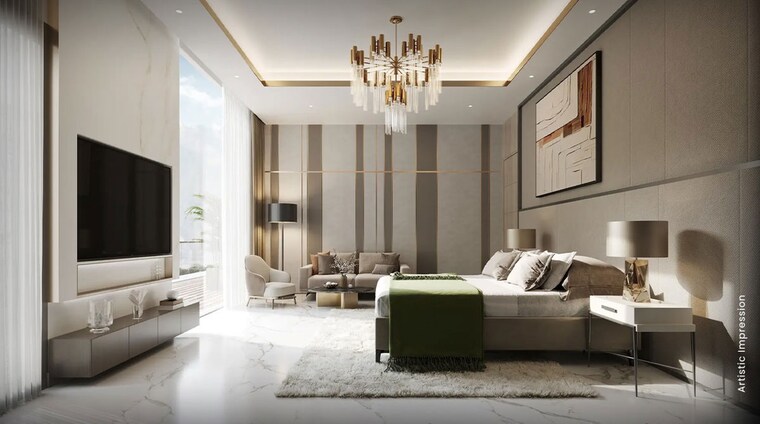 Living Room, dlf-privana-north 4 Bedroom 3977 Sq.Ft. Apartment In Sector 76 Gurgaon 10703870