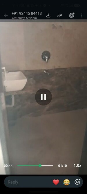 Bathroom in 1 BHK Builder Floor at G9 Kalindi Gold City, Ujjain Road – for Sale