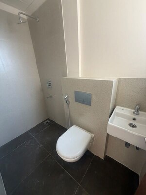 Bathroom in 1 BHK Apartment at Piramal Vaikunth, Balkum Pada – for Rent