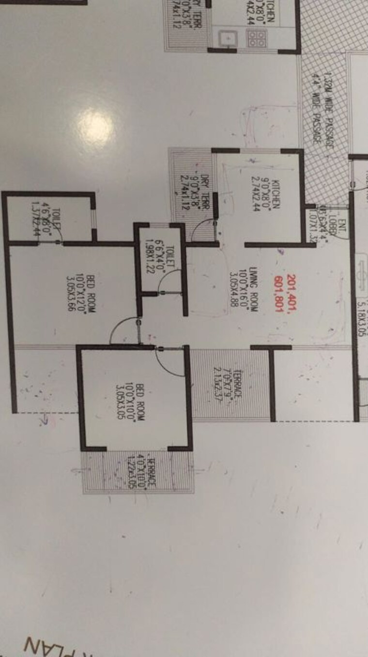 Floor Plan, rajmata-trinity-greens 2 Bedroom 994 Sq.Ft. Apartment In Wakad Pune 10704079