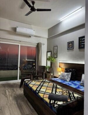 Gym in 1 RK Apartment at Paramount Golf Foreste Apartments, Zeta I Greater Noida – for Rent