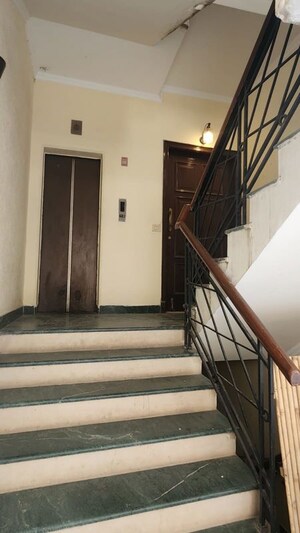 Staircase in 4 BHK Builder Floor at Shanti Niketan – for Rent
