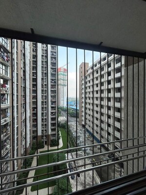 Balcony in 1 BHK Apartment at Lodha Crown Quality Homes, Majiwada – for Rent