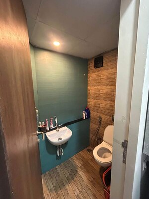 Bathroom in 1 BHK Apartment at Lodha Crown Quality Homes, Majiwada – for Rent