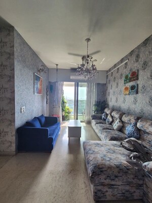 Living Room in 2.5 BHK Apartment at The Wadhwa Palm Beach Residency, Nerul Sector 4 – for Sale