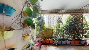 Living Room in 3 BHK Apartment at Bhartiya Nikoo Homes, Thanisandra Main Road – for Sale