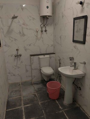 Bathroom in 3 BHK Builder Floor at Rajouri Garden – for Rent