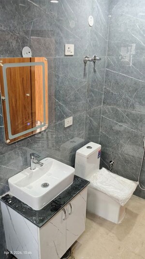 Bathroom in 3 BHK Builder Floor at Chattarpur – for Rent