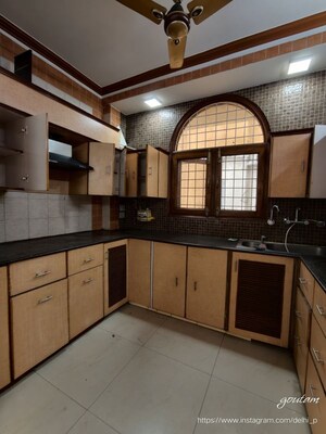 Kitchen in 3 BHK Builder Floor at East Of Kailash – for Rent