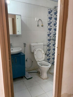 Bathroom in 2 BHK Apartment at Pareena Om Apartments, Sector 112 – for Rent