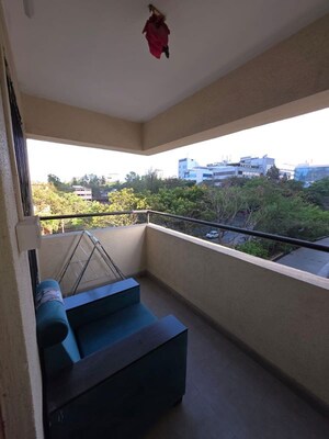 Balcony in 1 BHK Apartment at Karan Ira, Kalyani Nagar – for Rent
