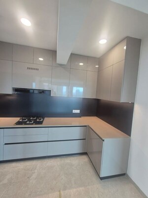 Kitchen in 3 BHK Apartment at Aurum Q Residences, Ghansoli – for Rent