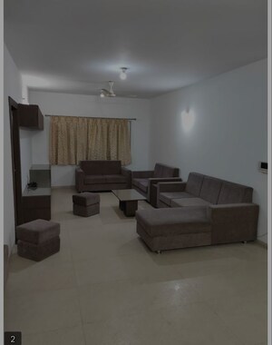 Living Room in 3 BHK Apartment at SJR Luxuria, Arekere – for Rent