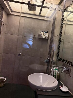 Bathroom in 3 BHK Apartment at Sheth 72 West, Andheri West – for Rent