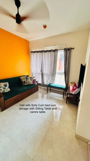 Living Room in 2 BHK Apartment at Lodha Amara, Kolshet Road – for Sale