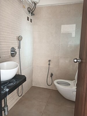 Bathroom in 1 RK Apartment at GRPM Zee Heights, Vile Parle East – for Rent