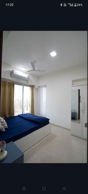 Bedroom in 2 BHK Apartment at Prescon Midtown Bay, Mahim West – for Rent